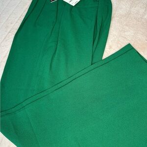 Bar III Vibrant Green Wide Leg Pants